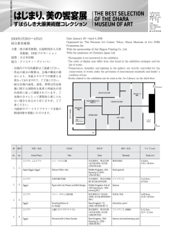 2016年1月20日―4月4日 国立新美術館