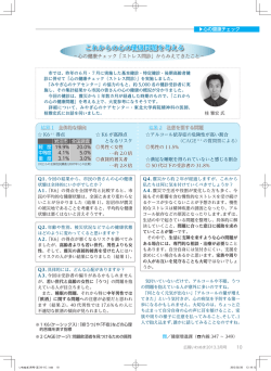 これからの心の健康問題を考える