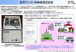 音声アシスト用無線電話装置