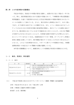 総会、役員会、部会運営