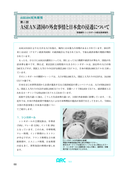 ASEAN諸国の外食事情と日本食の浸透について
