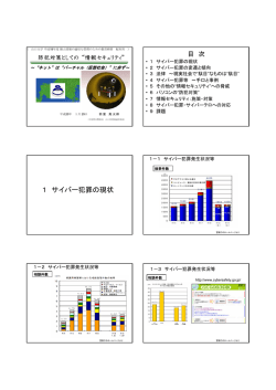 1 サイバー犯罪の現状