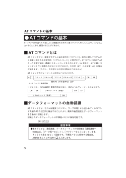 ATコマンドの基本