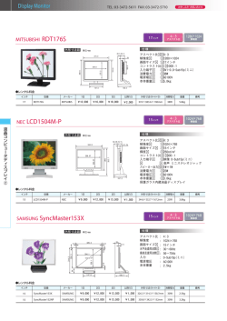 SAMSUNG SyncMaster153X NEC LCD1504M-P
