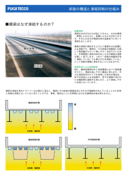 橋梁はなぜ凍結するのか？