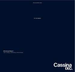 2015 Annual Report - CASSINA IXC. Ltd.