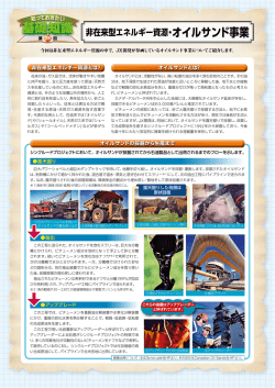 非在来型エネルギー資源・オイルサンド事業