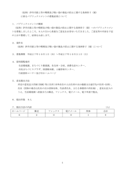 1 （仮称）伊丹市路上等の喫煙及び吸い殻の散乱の防止に関する条例