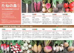 2015秋蒔き種子カタログ