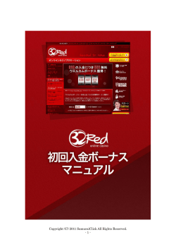 -32レッド 初回入金ボーナスマニュアル