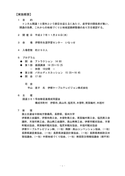 1 実施概要