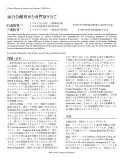 面の分離処理と境界割り当て