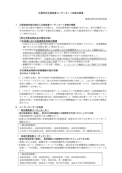 災害時の災害医療コーディネート体制の概要