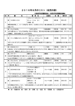 8月 - 全国学校図書館協議会
