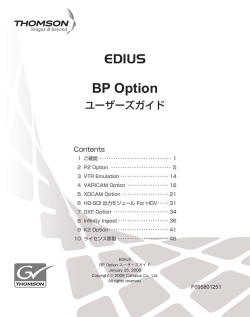 BP Option ユーザーズガイド