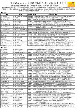 さんが んだ、 供に読み かせたい絵101