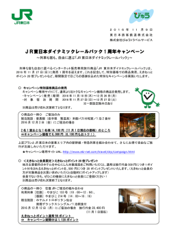 JR東日本ダイナミックレールパック 1 周年キャンペーン