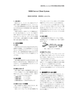 MIDI Server Client System