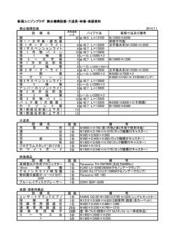 舞台機構設備・大道具・映像・楽器資料