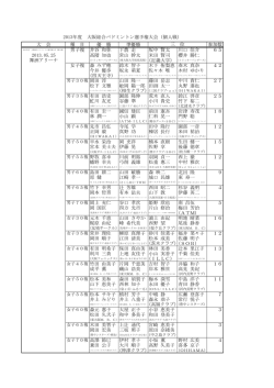 2013年度 大阪総合バドミントン選手権大会（個人戦）