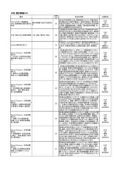 女性・歴史関連DVD