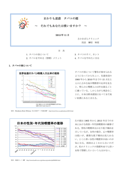 まわりも迷惑 タバコの煙