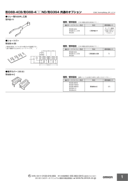 形G6B-4CB/形G6B-4    ND/形G3S4 共通のオプション