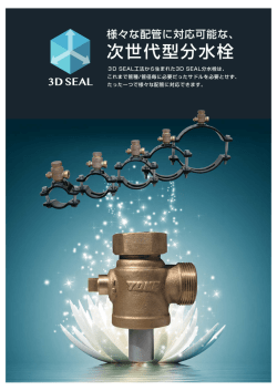 次世代型分水栓 - 3D SEAL