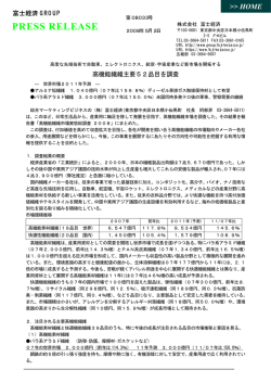 高度な先端技術で新市場を開拓する高機能繊維