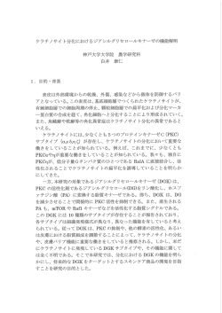 Page 1 ケラチノサイト分化におけるジアシルグリセロールキナーゼの機能
