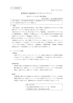 船型設計は海技研のCFDプログラムで