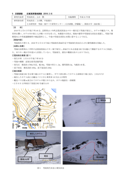 志賀高原雪崩 - 防災科学技術研究所