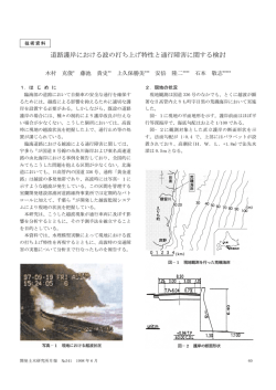 道路護岸における波の打ち上げ特性と通行障害に関する検討