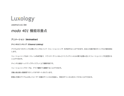 modo 401新機能改善点（日本語）