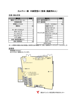 カルチャー棟 中練習室41（音楽・演劇用60人）