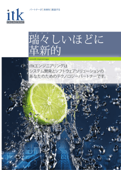 PDFファイルダウンロード - ITK Engineering Japan, Inc
