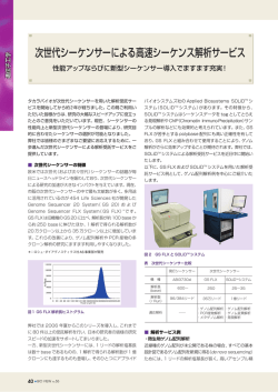 次世代シーケンサーによる高速シーケンス解析サービス 性能アップ