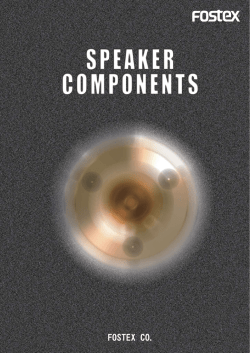 FOSTEX CO. FOSTEX CO.