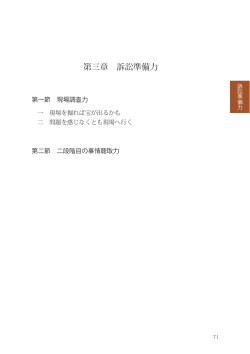 第三章 訴訟準備力（PDFファイル）