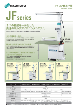 3つの機能を一体化した 先進のマルチアイロニングシステム