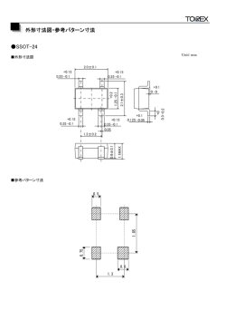 SSOT-24 外形寸法図・参考パターン寸法