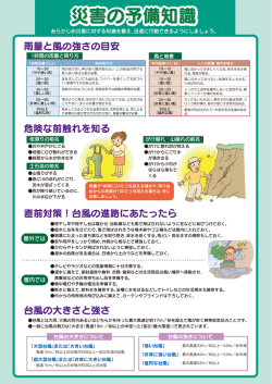 災害の予備知識