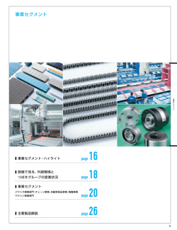 事業セグメント - 椿本チエイン