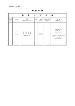 （6）教員名簿