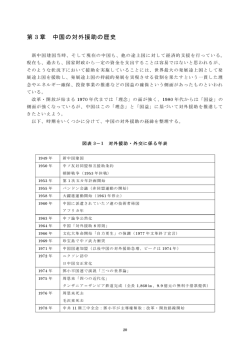 第3章 中国の対外援助の歴史（PDF 466.14KB／5ページ）