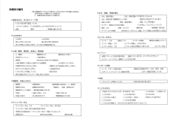 沖縄市の魅力・課題の分類表