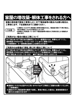 家屋の増改築・解体工事をされる方へ