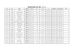 横滑り量の特例扱い車両一覧表 （フェラーリ）