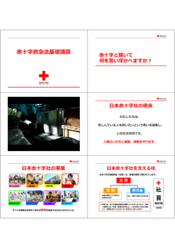 赤十字救急法基礎講習