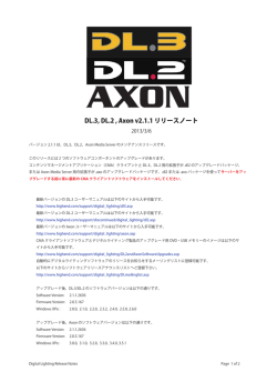 DL AXON Release Notes v2.1.1